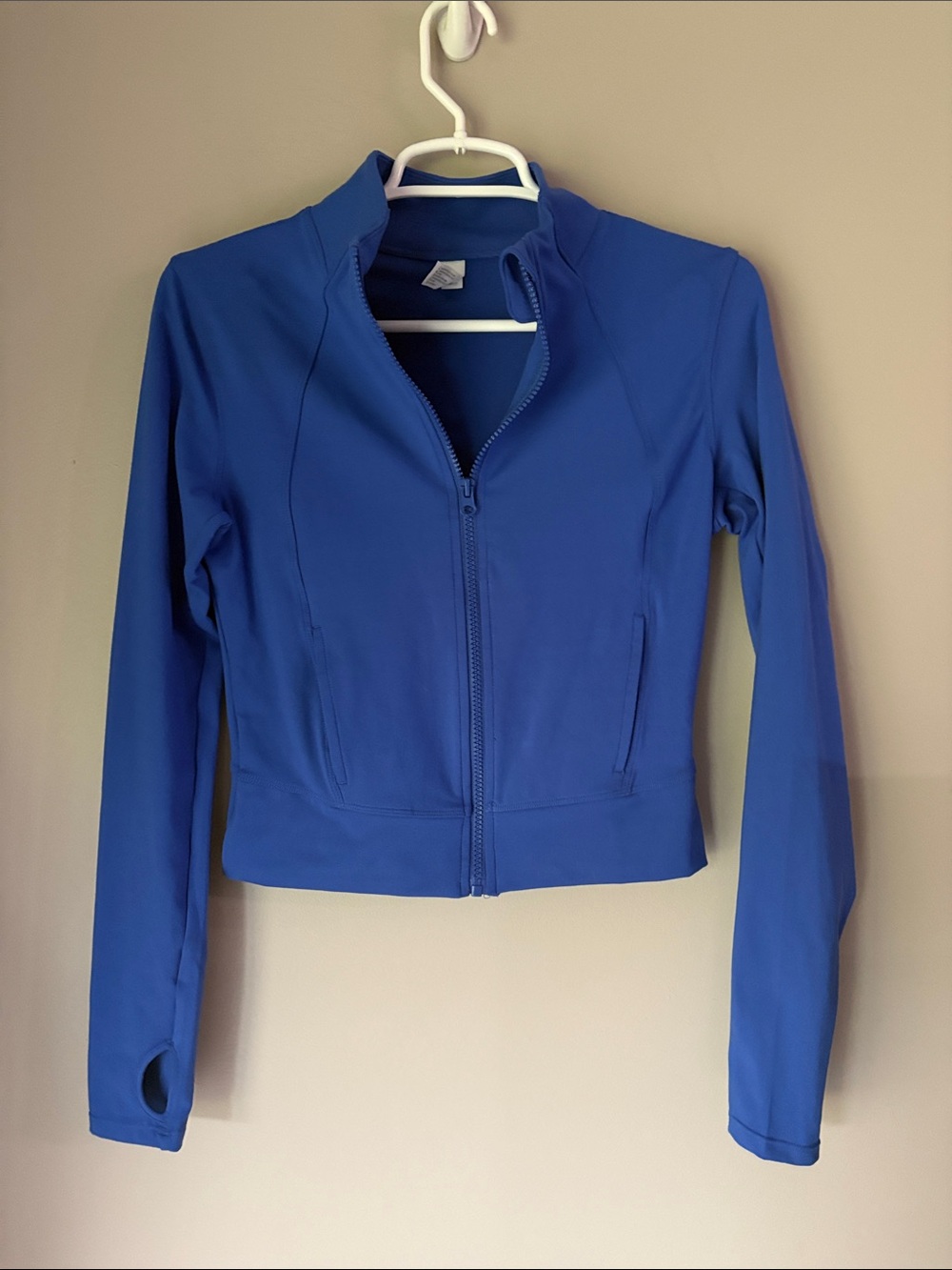 Yogalicious Blue Lux Crosstrain Everyday Full Zip Cropped Jacket